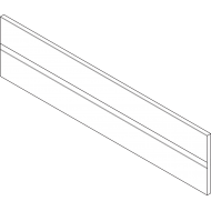 ORGA-LINE профіль поперечний розділювач, TANDEMBOX шухляда з високим фасадом, довжина=1077 мм, алюмінійтено сірий