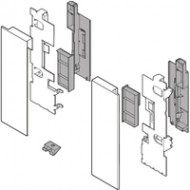 LEGRABOX кріплення фасада, висота C, внутрішній ящик із вставкою, ліве/права, оріон сірий