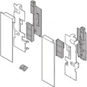 LEGRABOX кріплення фасада, висота C, внутрішній ящик із вставкою, ліве/права, білий шовк, матовий